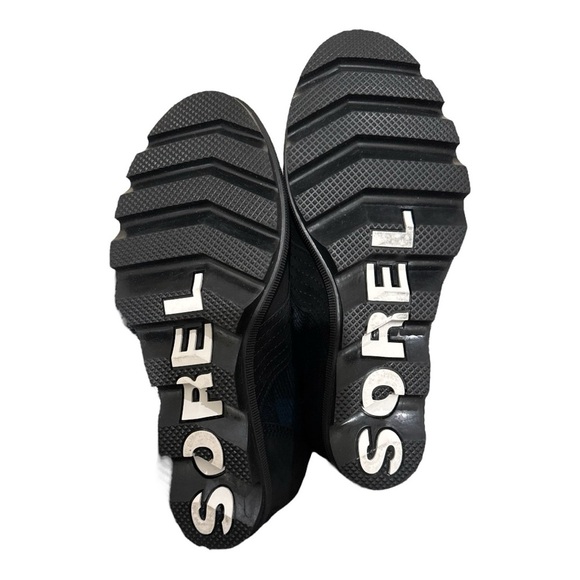 NWT SOREL Lexie Wedge Boot Sz 6 Blue Black Plaid - Picture 9 of 10